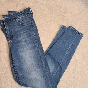 American Eagle Ne(x)t Level Stretch Skinny Jeans, Blue, Size 8